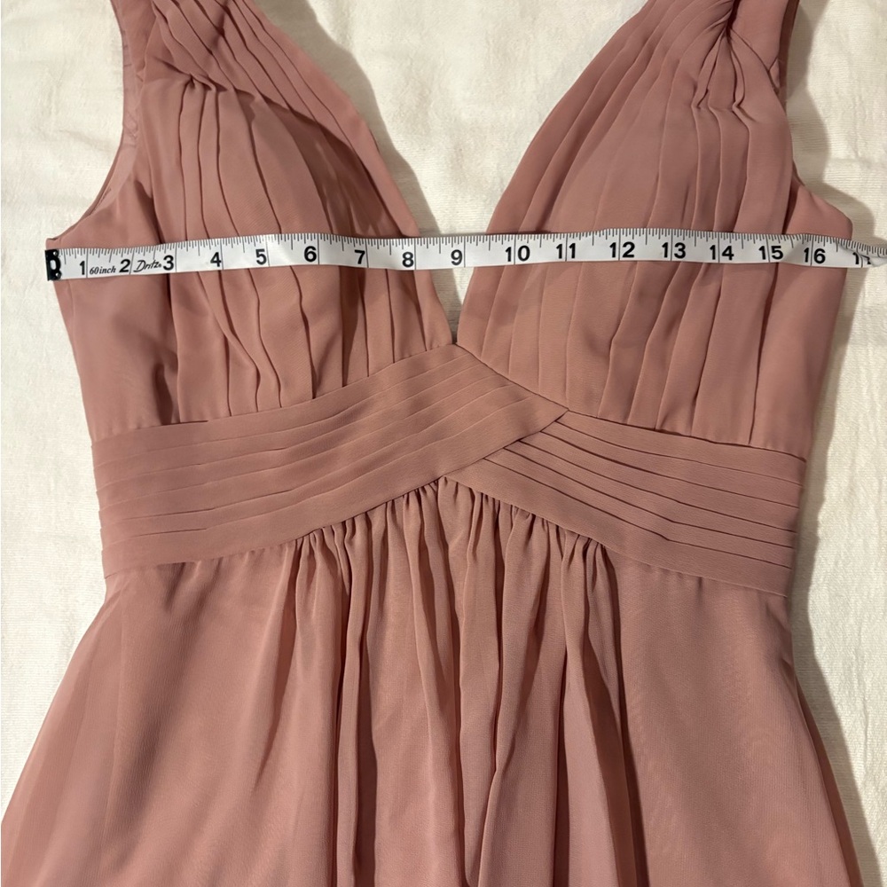 Azazie Dusty Rose Maxi Dress - Picture 3 of 4